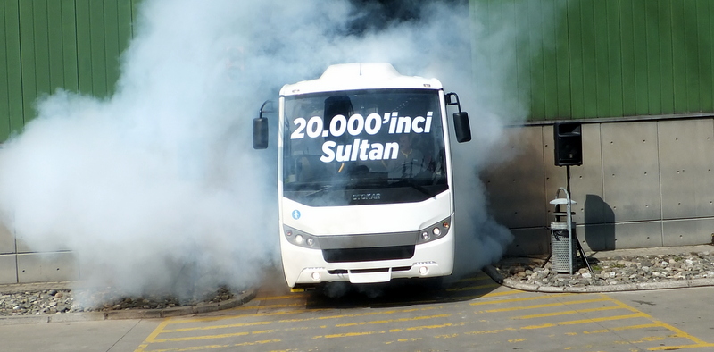 20 bininci Sultan otobüsü banttan indirildi