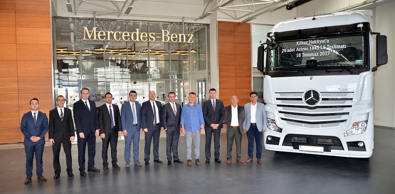 Kökez Uluslararası Nakliyat filosuna 20 adet Actros 1845 LS kattı