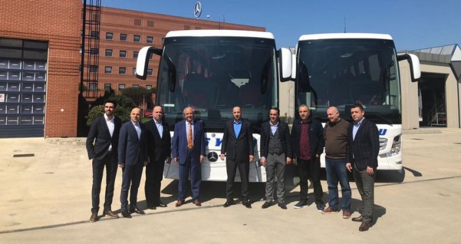 Otobüs filosuna 1 adet Travego, 1 adet de Tourismo kattı