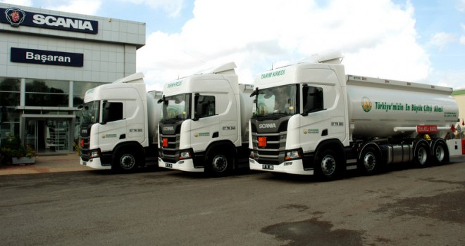 Scania’dan Antalyalı çiftçilere 3 adet Scania R 450