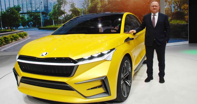 Skoda Elektrikli Konsepti Vision iV’yi ilk kez Cenevre’de sergiledi