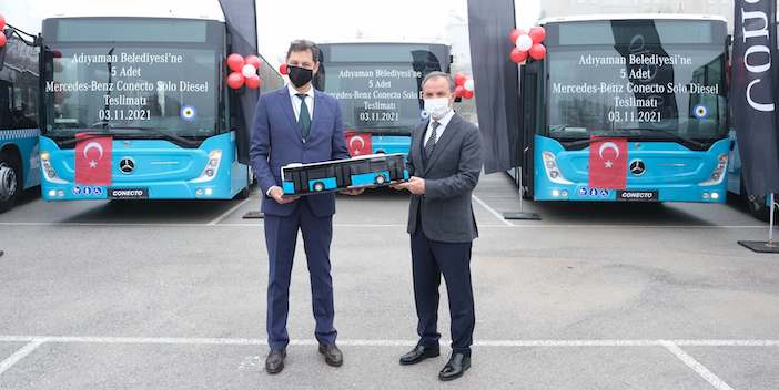 Adıyaman Belediyesi’ne 5 adet Mercedes-Benz Conecto Solo