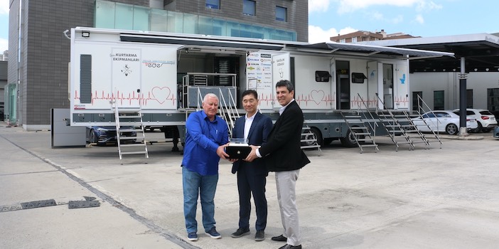 Güney Koreli Junjin’den Afet Treylerine destek