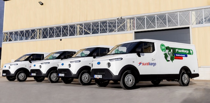 Sürat Kargo filosuna elektrikli araçlar kattı