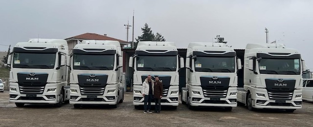 Taşkala Lojistik filosunu 5 adet MAN TGX 18.520 çekici ile güçlendirdi
