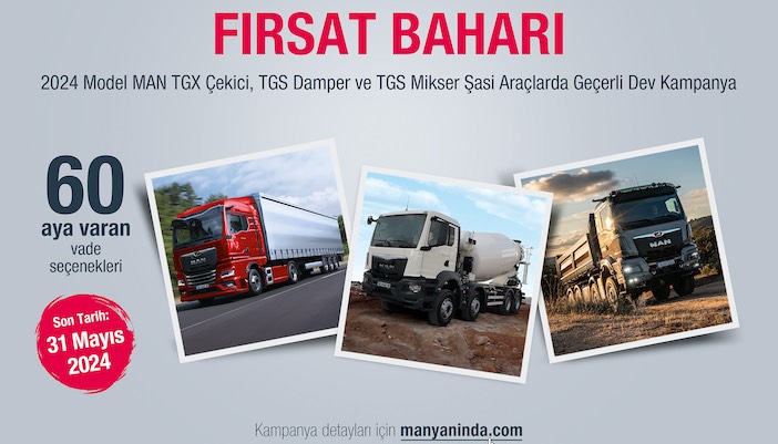 MAN’dan 2024 Model Araçlar için Kampanya