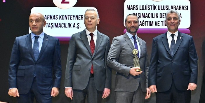 Mars Logistics’e Yük Taşımacılığı ve Lojistik Hizmetleri Kategorisinde Birincilik Ödülü