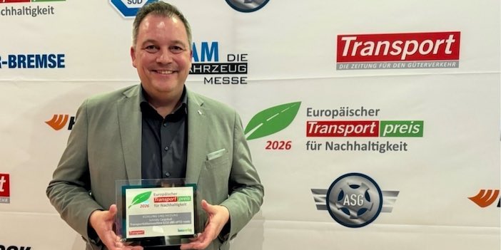 Schmitz Cargobull’a 2026 Yılı Avrupa Taşımacılığında Sürdürülebilirlik Ödülü
