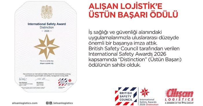 ALIŞAN LOJİSTİK’E ÜSTÜN BAŞARI ÖDÜLÜ