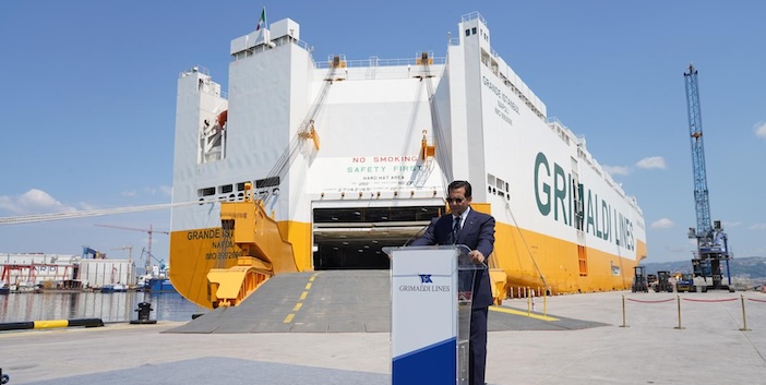 Grimaldi, Türkiye’de Yeni Otomobil Taşıma Gemisi Grande İstanbul’u Tanıttı